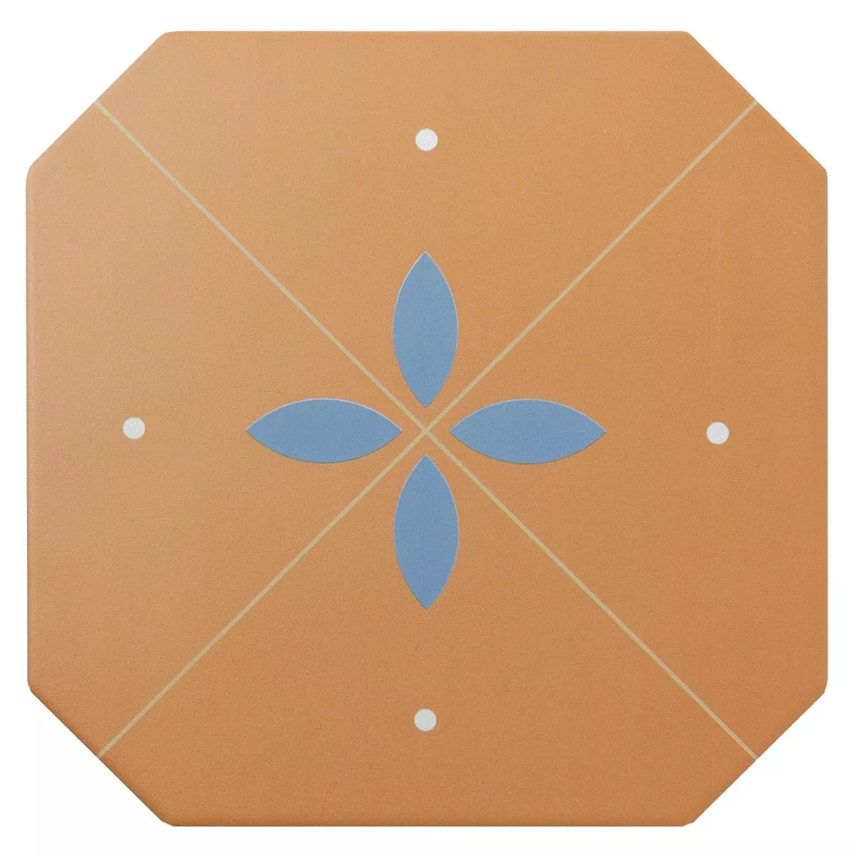 Feinsteinzeug Fliesen Genexia Decor Ocker Octagon 20x20cm