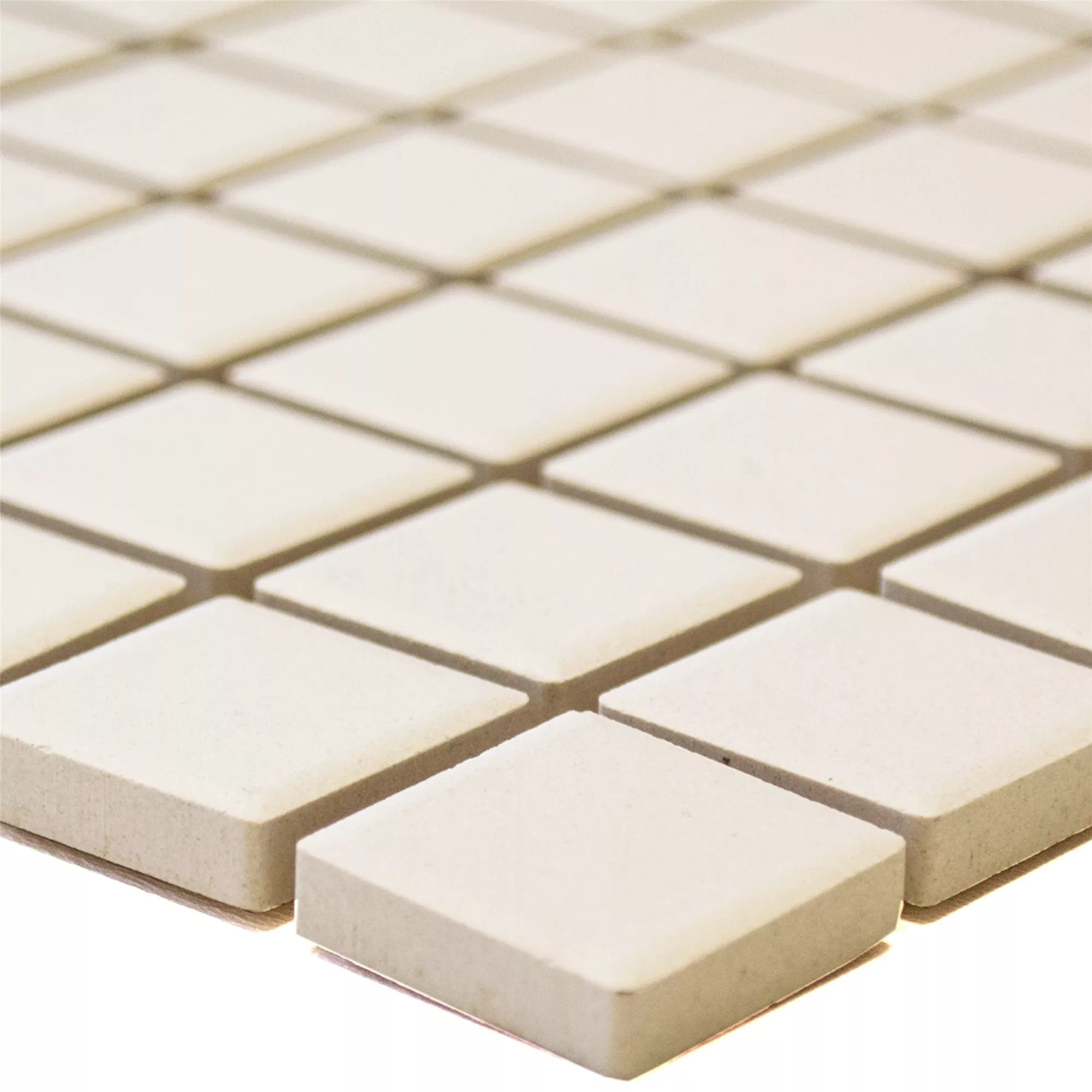 Keramikmosaik Miranda Rutschhemmend Hellbeige Unglasiert Q25
