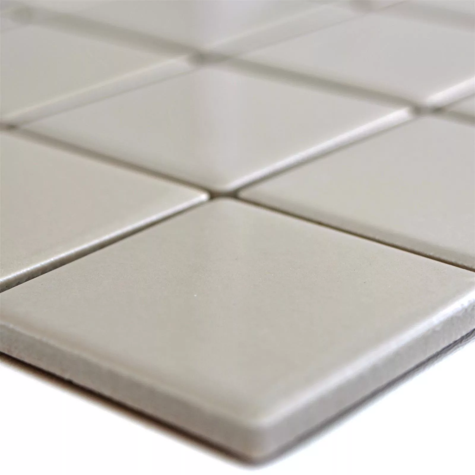 Keramik Mosaikfliesen Adrian Schlamm Glänzend Quadrat 48