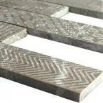 Marmor Naturstein Streifen Mosaik Fliesen Grover Braun