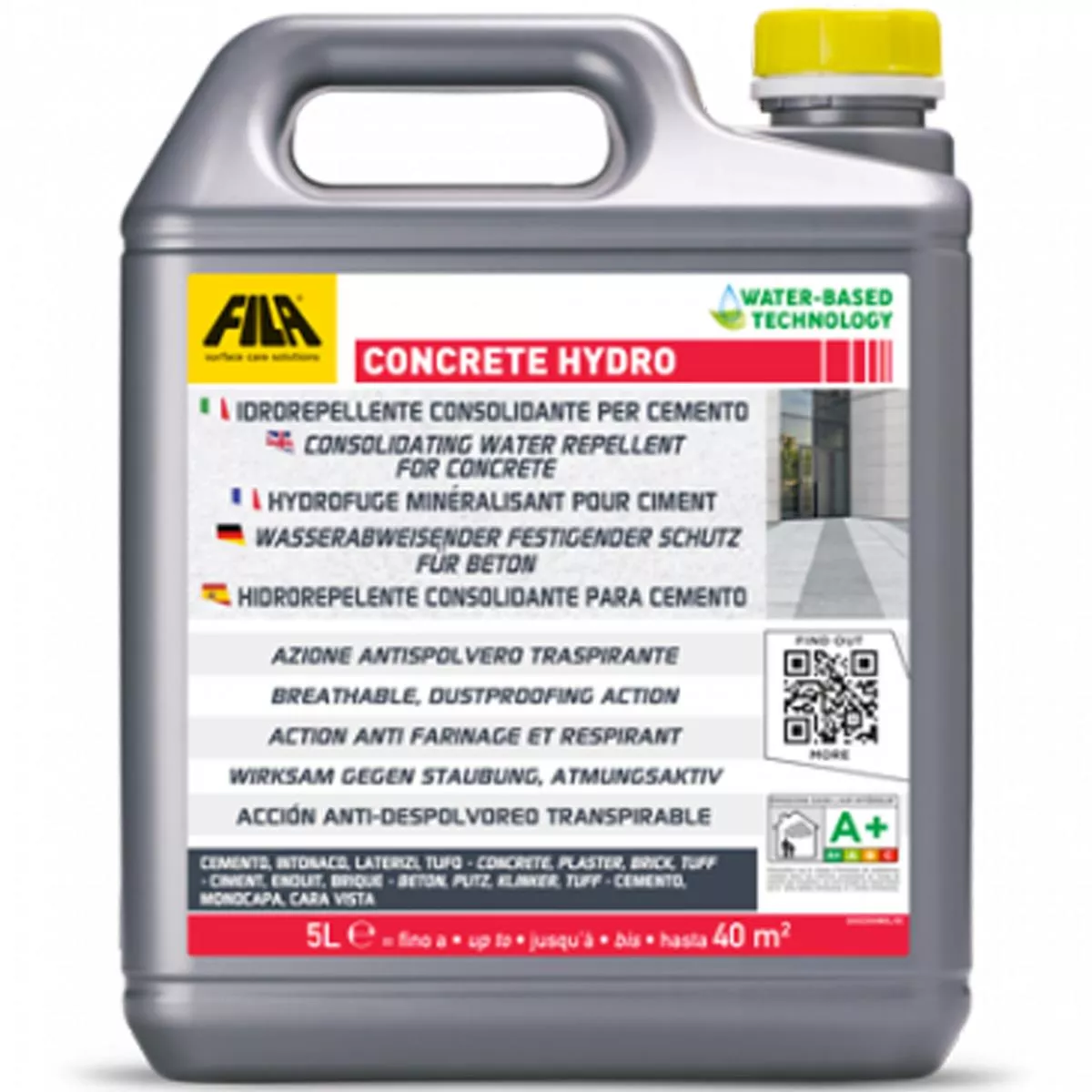 Fila CONCRETE HYDRO Wasserabweisender Schutz für Beton 5 Liter