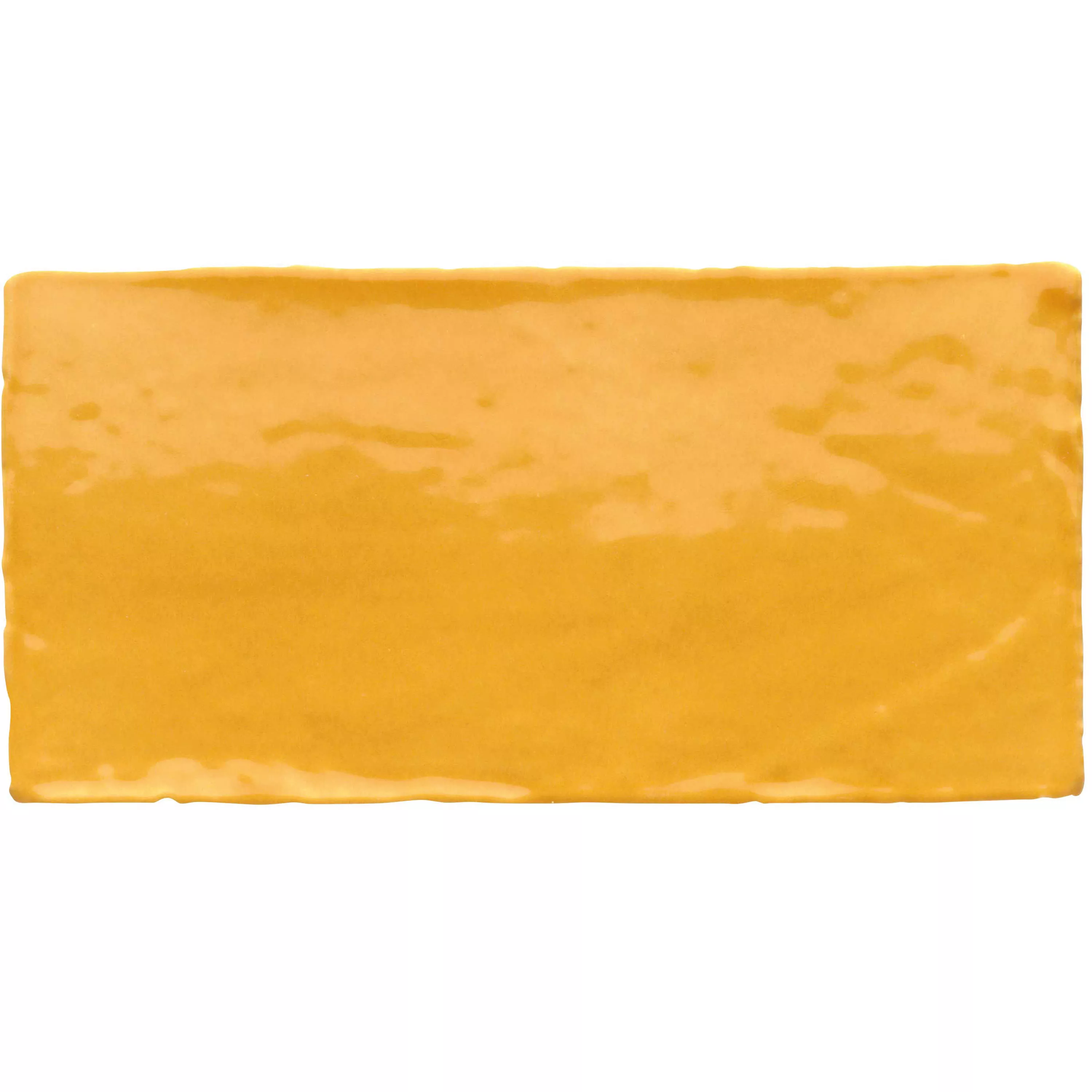 Wandfliese Algier Handgemacht 7,5x15cm Ocker