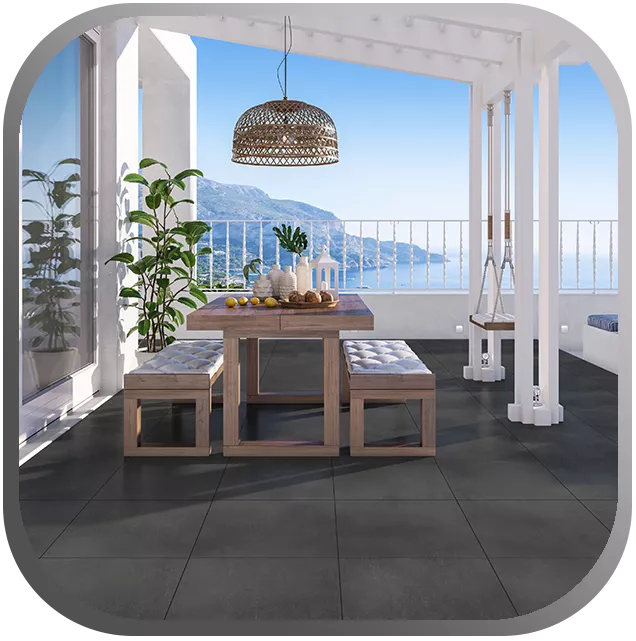 Terrassenplatten nach Optik