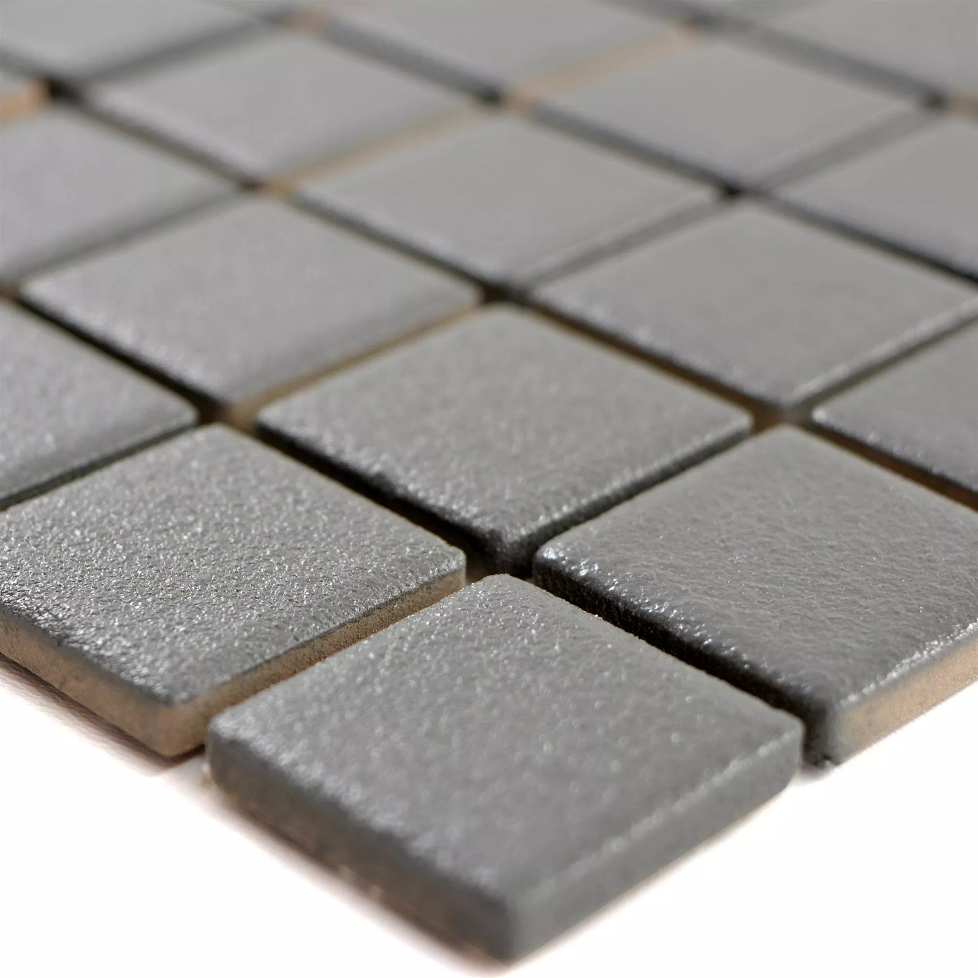 Keramik Mosaikfliesen Shalin Grau Rutschhemmung R10 Matt