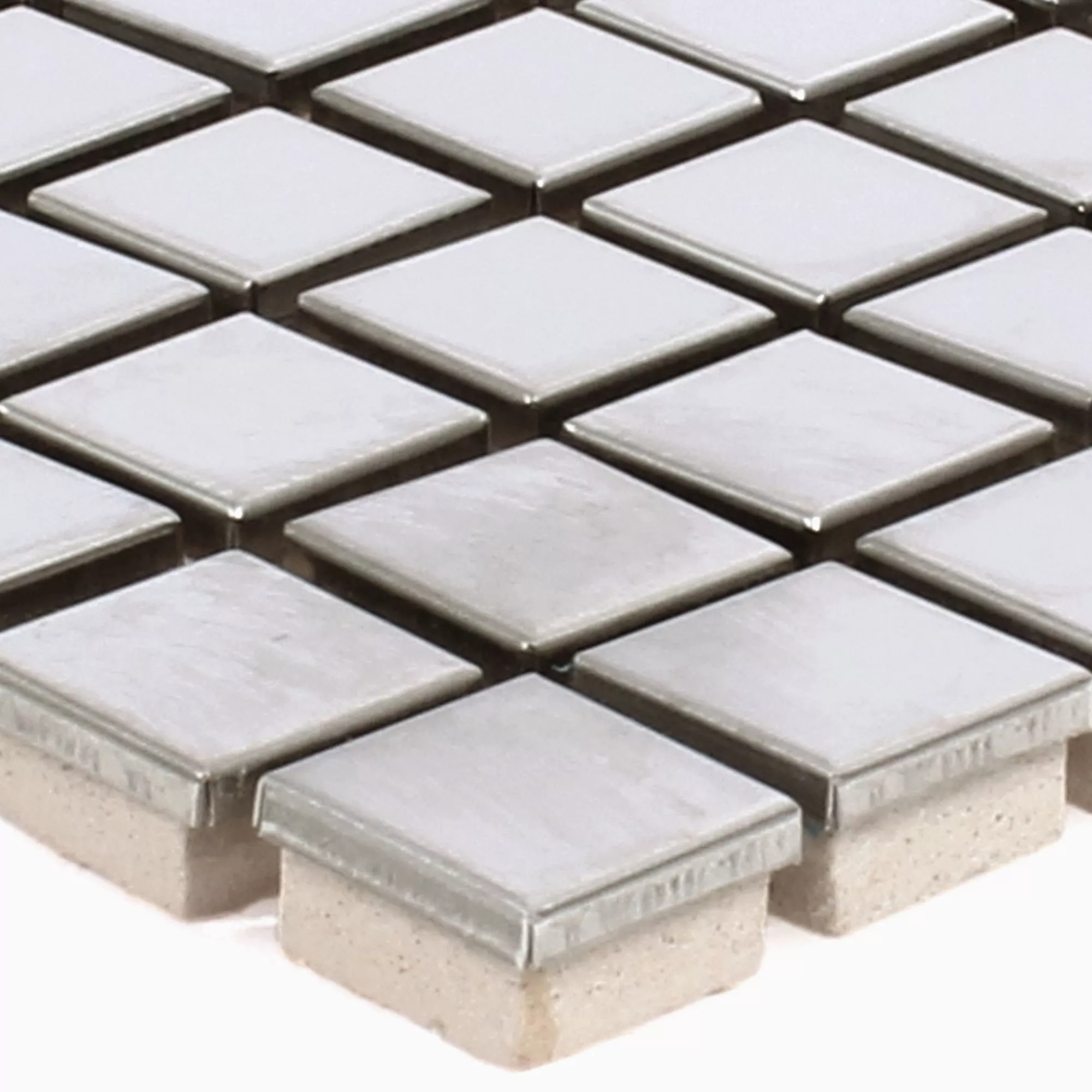 Edelstahl Metall Mosaikfliesen Concept Silber Gebürstet Q15