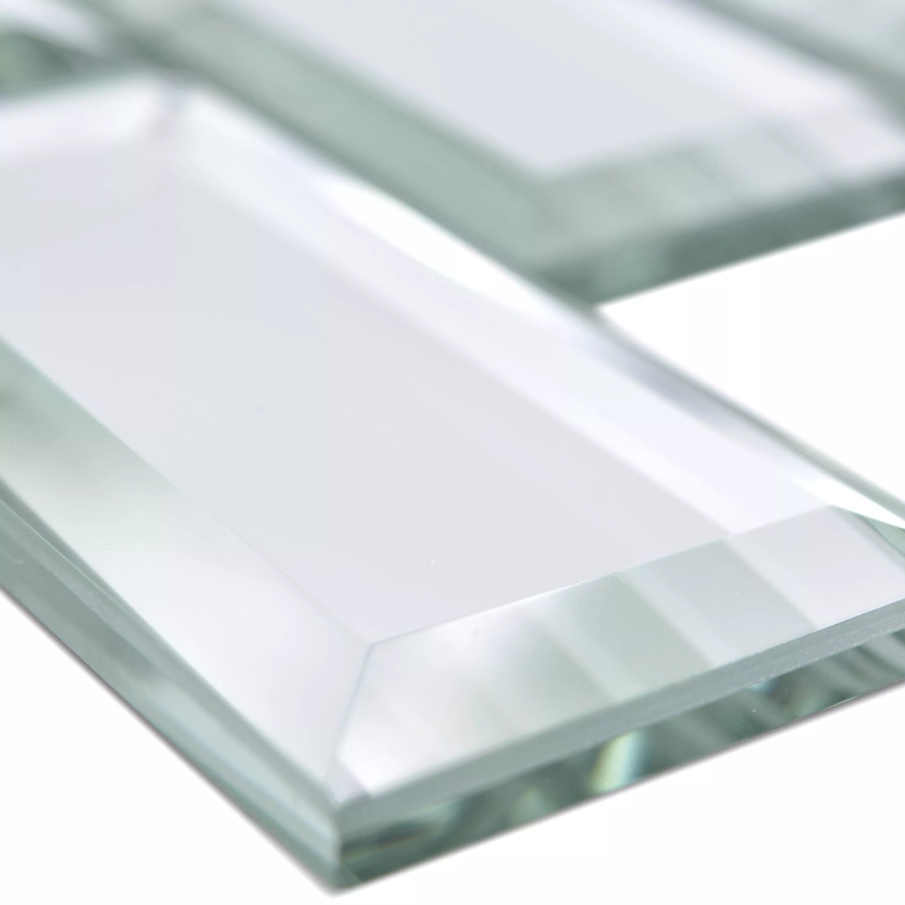 Muster von Spiegel Metro Mosaik Fliesen Reflexion Rechteck