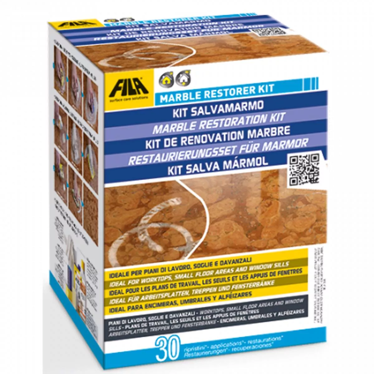 Fila MARBLE RESTORER Marmor Renovierungs Set 5 Liter